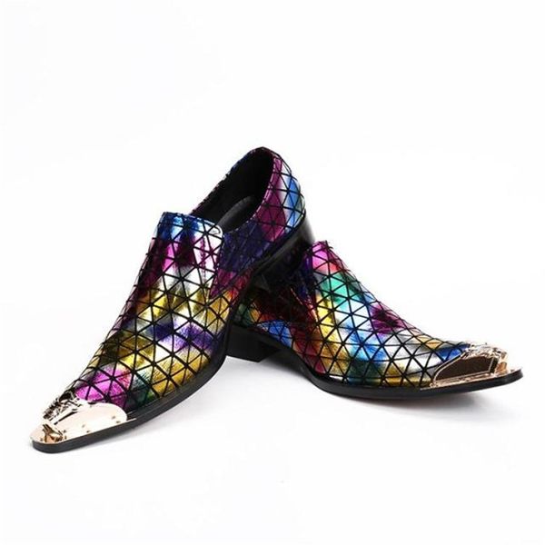 genuine leather shoes men dress business iron toe shoes geometric multi color oxfords party wedding casual luxury men shoes, Black
genuine leather shoes men dress business iron toe shoes geometric multi color oxfords party wedding casual luxury men shoes, Black