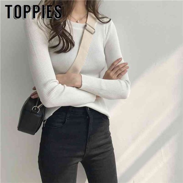 round neck rib knittd sweater wommen elastic force basic slim female long sleeve jumpers korean fashion 210421, White;black
round neck rib knittd sweater wommen elastic force basic slim female long sleeve jumpers korean fashion 210421, White;black