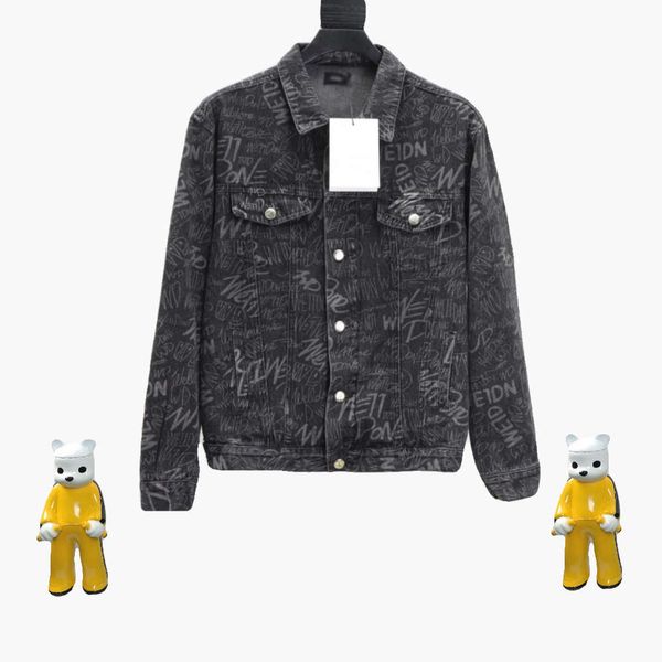 trendy brand spring and summer series new graffiti letter signature denim jacket pure cotton wash men and women the same style, Black;brown
trendy brand spring and summer series new graffiti letter signature denim jacket pure cotton wash men and women the same style, Black;brown