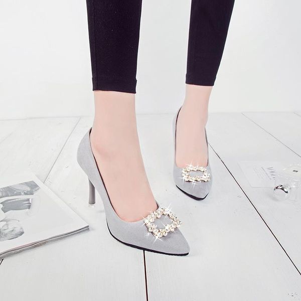 dress shoes summer tip fine-heeled women's shoes, single water drill, square button high-heeled wedding black working
dress shoes summer tip fine-heeled women's shoes, single water drill, square button high-heeled wedding black working