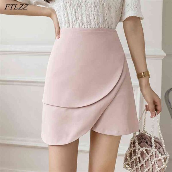 spring summer women ruffles high waist mini skirt casual female a-line black pink asymmetrical ladies short skirts 210430
spring summer women ruffles high waist mini skirt casual female a-line black pink asymmetrical ladies short skirts 210430