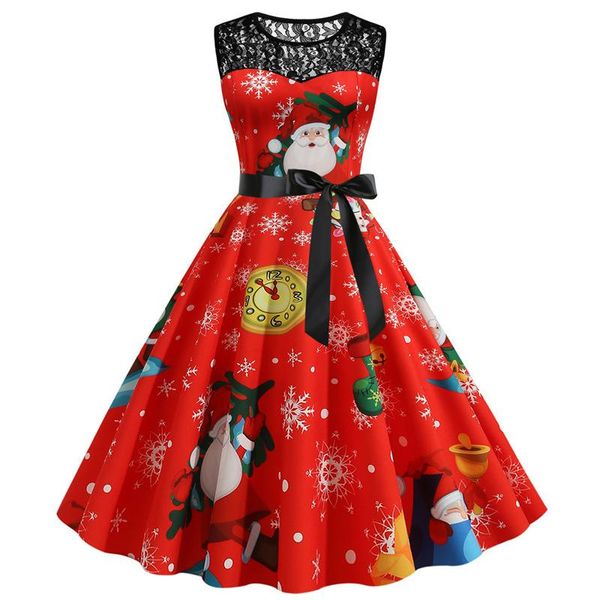 casual dresses red womens christmas dress sleeveless lace patchwork santa print high waist elegant vintage pinup winter xmas party robe, Black;gray
casual dresses red womens christmas dress sleeveless lace patchwork santa print high waist elegant vintage pinup winter xmas party robe, Black;gray