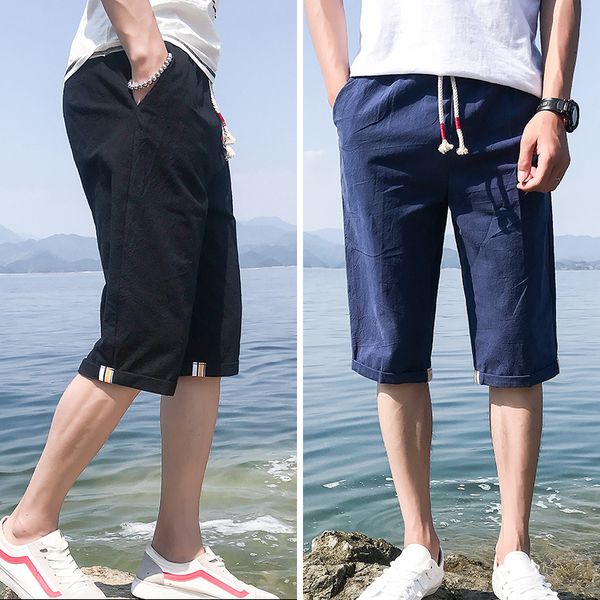 a 827 the new summer 2021 7 minutes of pants men's casual pants six points five beach shorts thin fashion pants in the summer, Blue
a 827 the new summer 2021 7 minutes of pants men's casual pants six points five beach shorts thin fashion pants in the summer, Blue