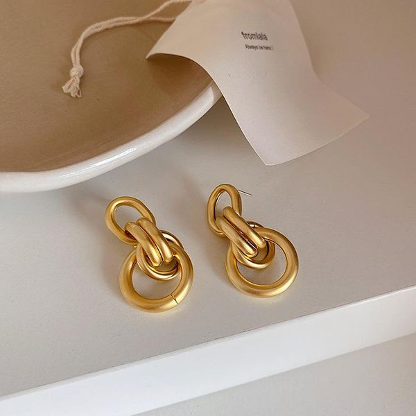retro european matte metal ring tassel earrings women's simple and versatile niche temperament cool wind dangle & chandelier, Silver
retro european matte metal ring tassel earrings women's simple and versatile niche temperament cool wind dangle & chandelier, Silver