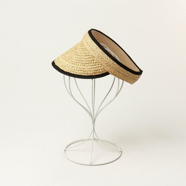 visors 01907-hh7382 handmade raffia without solid straw cap women leisure street hat, Blue;gray
visors 01907-hh7382 handmade raffia without solid straw cap women leisure street hat, Blue;gray
