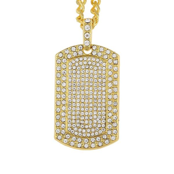 european and american trendy brand hip-hop rectangular full diamond pendant cuban chain necklace necklaces, Silver
european and american trendy brand hip-hop rectangular full diamond pendant cuban chain necklace necklaces, Silver