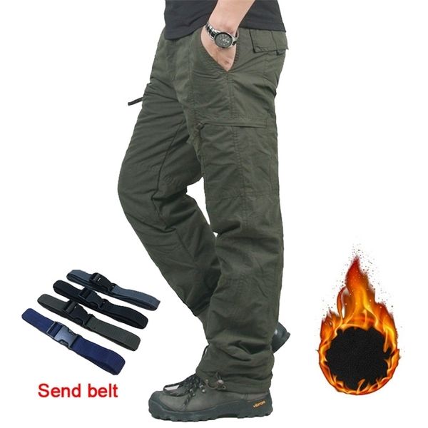 brand winter double layer men's cargo pants warm baggy pants cotton trousers for men male military camouflage tactical 211201, Black
brand winter double layer men's cargo pants warm baggy pants cotton trousers for men male military camouflage tactical 211201, Black