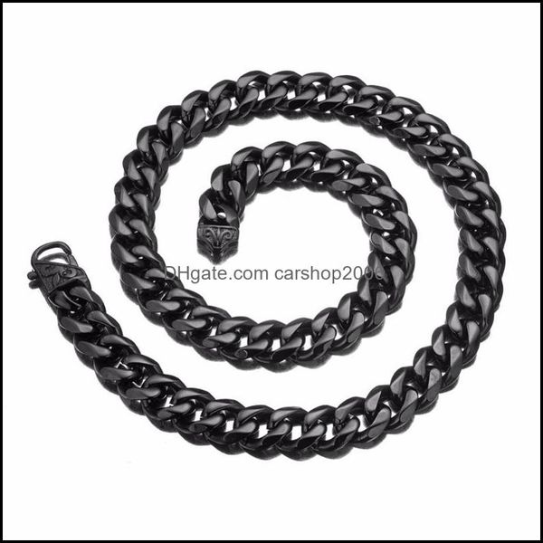 necklaces & pendants jewelryclassic vintage black color curb cuban link chain necklace or bracelet jewelry 15mm wide 7-40 inches stainless s, Silver
necklaces & pendants jewelryclassic vintage black color curb cuban link chain necklace or bracelet jewelry 15mm wide 7-40 inches stainless s, Silver