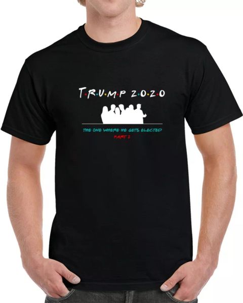 trump 2020 friends theme keep america great tshirt second term election tee gift, White;black
trump 2020 friends theme keep america great tshirt second term election tee gift, White;black