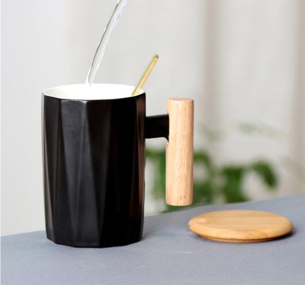 mugs in nordic style ceramic mug fashion literary water cup coffee wooden handle with spoon cover
mugs in nordic style ceramic mug fashion literary water cup coffee wooden handle with spoon cover