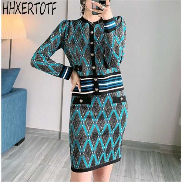 spring fashion women 2 piece set plaid knitting sweater long sleeve single-breasted cardigan + mini skirt sets 210531, White
spring fashion women 2 piece set plaid knitting sweater long sleeve single-breasted cardigan + mini skirt sets 210531, White