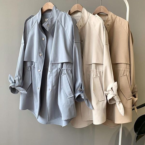 women's trench coats spring female abrigo mujer women single-breasted streetwear short overcoat windbreaker casual slim coat, Tan;black
women's trench coats spring female abrigo mujer women single-breasted streetwear short overcoat windbreaker casual slim coat, Tan;black