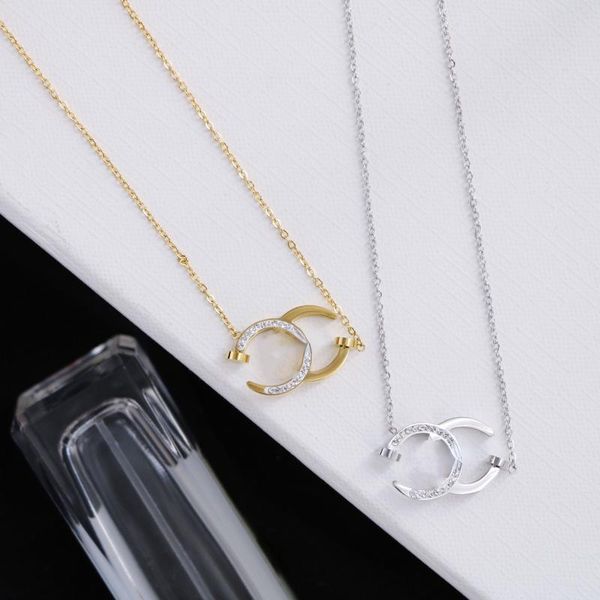 pendant necklaces korea fashion luxury jewelry stainless steel necklace simple small fragrance crystal, Silver
pendant necklaces korea fashion luxury jewelry stainless steel necklace simple small fragrance crystal, Silver