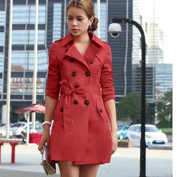 women's trench coats corta vento feminina womens autumn coat european beautiful casual windbreaker slim waist mid-length double breaste, Tan;black
women's trench coats corta vento feminina womens autumn coat european beautiful casual windbreaker slim waist mid-length double breaste, Tan;black