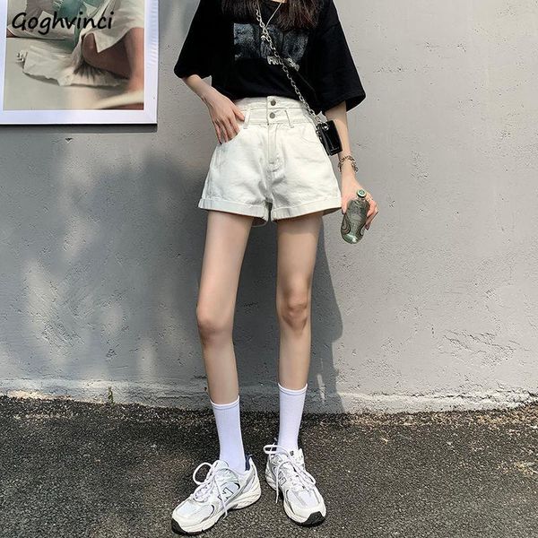 women's shorts denim women solid fashion summer leisure streetwear korean style high waist loose all-match button simple female fit, White;black
women's shorts denim women solid fashion summer leisure streetwear korean style high waist loose all-match button simple female fit, White;black