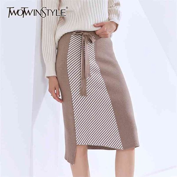 striped skirt for women high waist patchwork lace up bowknot elegant mid skirts female autumn clothing fashion 210521, Black
striped skirt for women high waist patchwork lace up bowknot elegant mid skirts female autumn clothing fashion 210521, Black
