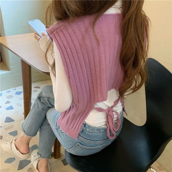 knitted vt for women in utumn winter wer verstile folding lce up sweter with wistcot nd smll foreign style et, Black;white
knitted vt for women in utumn winter wer verstile folding lce up sweter with wistcot nd smll foreign style et, Black;white