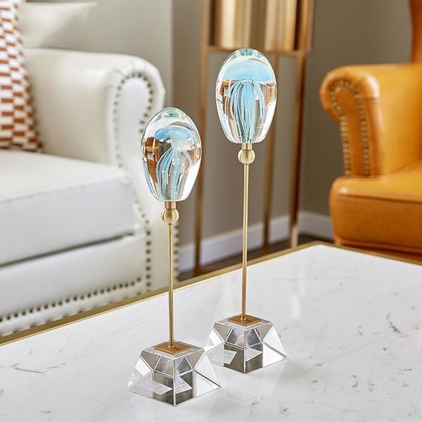 decorative objects & figurines home decoration accessories blue jellyfish crystal glass sculpture figurine living room ornament office metal
decorative objects & figurines home decoration accessories blue jellyfish crystal glass sculpture figurine living room ornament office metal