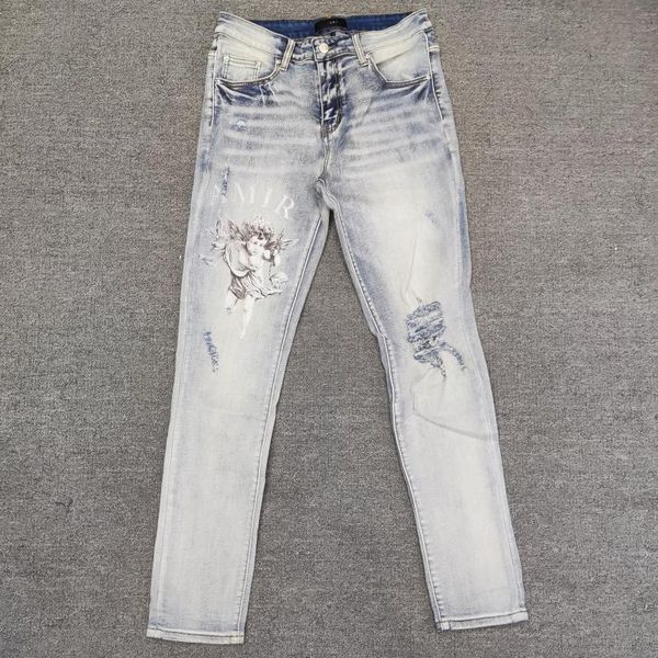 men's jeans high street stacked men hombre quality angel print hip hop autumn graphic mens stretch skinny, Blue
men's jeans high street stacked men hombre quality angel print hip hop autumn graphic mens stretch skinny, Blue