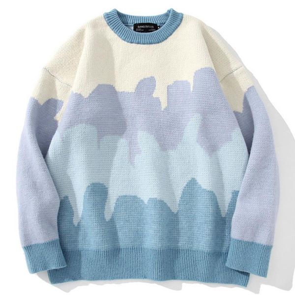 men's sweaters knitted pullover sweater japan style patchwork oversize knitwear 2021 fashion casual women jumper clothing, White;black
men's sweaters knitted pullover sweater japan style patchwork oversize knitwear 2021 fashion casual women jumper clothing, White;black