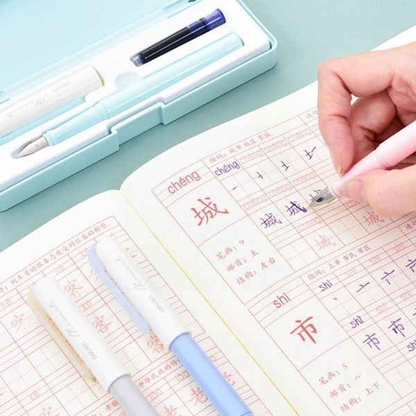 fountain pens macaron color pen 0.3mm ef bright tip student calligraphy with sac set office school black ink stationery supply
fountain pens macaron color pen 0.3mm ef bright tip student calligraphy with sac set office school black ink stationery supply