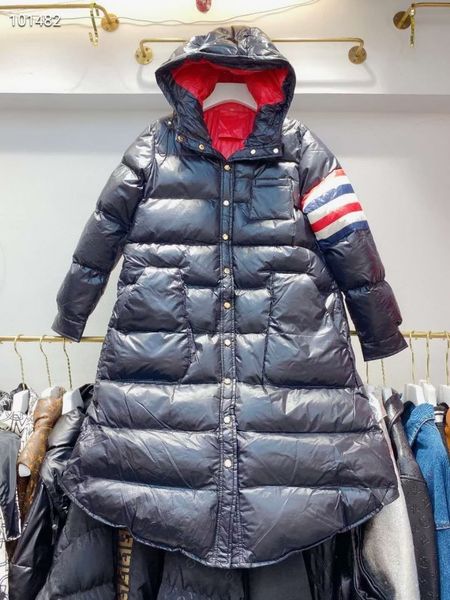 down jacket 21 early autumn tb medium and long slim fit single breasted four bar hooded cotton black white
down jacket 21 early autumn tb medium and long slim fit single breasted four bar hooded cotton black white