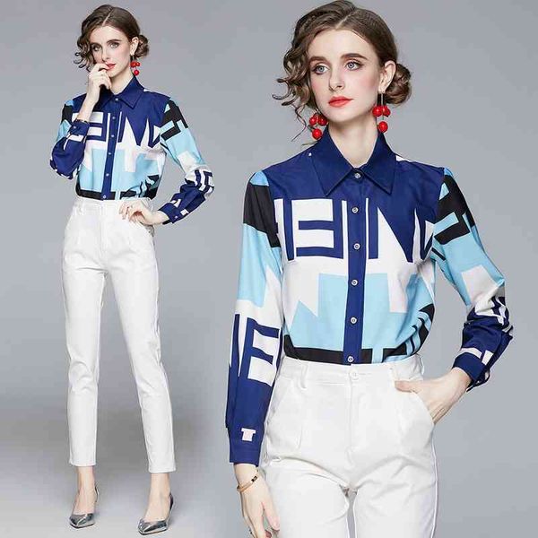 new 2021 spring shirts long sleeve elegant lapel print women's shirt plus size ladies slim office button designer for autumn winter, White
new 2021 spring shirts long sleeve elegant lapel print women's shirt plus size ladies slim office button designer for autumn winter, White