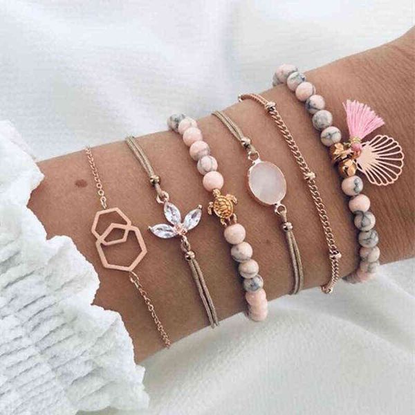 diezi drop shipping bohemian pink tassel chain bracelet sets for women turtle shell flower crystal beaded bracelets jewelry, Golden;silver
diezi drop shipping bohemian pink tassel chain bracelet sets for women turtle shell flower crystal beaded bracelets jewelry, Golden;silver
