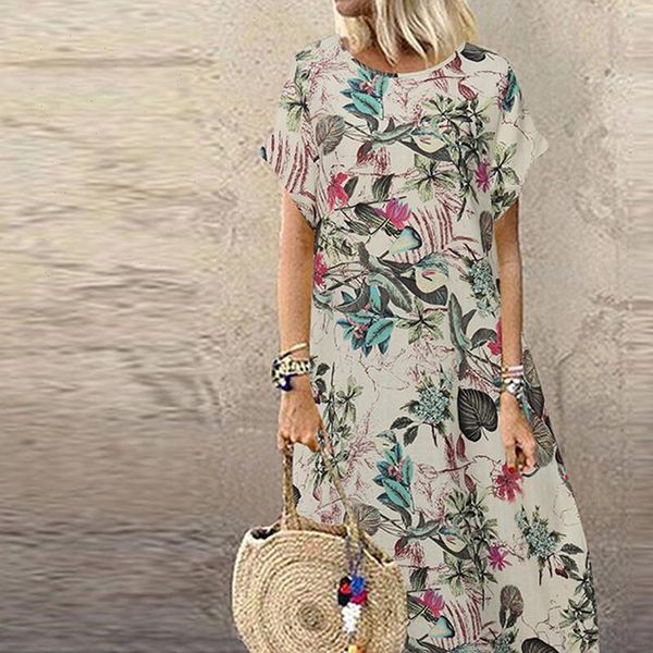 summer womens dresses fashion plus size casual short sleeve boho retro linen print long maxi dress wholesale ship, Black;gray
summer womens dresses fashion plus size casual short sleeve boho retro linen print long maxi dress wholesale ship, Black;gray