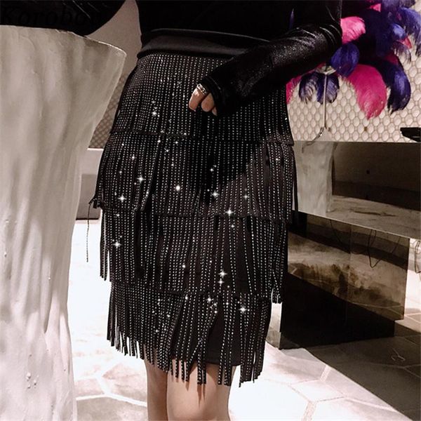skirts korobov female high waist bag hip midi skirt heavy drill tassel shiny women 2021 arrival party saia 76841, Black
skirts korobov female high waist bag hip midi skirt heavy drill tassel shiny women 2021 arrival party saia 76841, Black