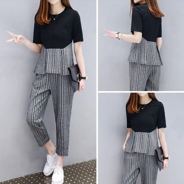 plus size tracksuit for women 2 piece set outfits striped and pants suits co ord 2021 summer clothes black sportswear two dress, White
plus size tracksuit for women 2 piece set outfits striped and pants suits co ord 2021 summer clothes black sportswear two dress, White
