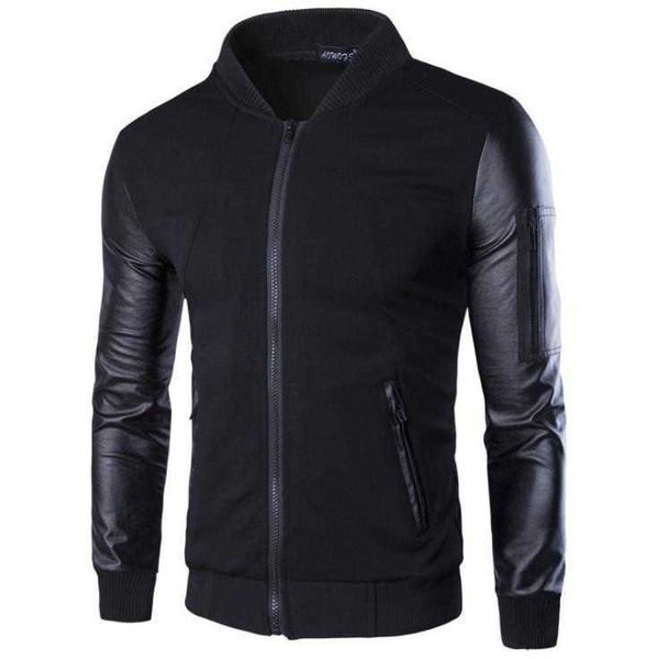 men's jackets spring jacket male england style pu leather patchwork zippers stand collar men short coats grey black, Black;brown
men's jackets spring jacket male england style pu leather patchwork zippers stand collar men short coats grey black, Black;brown