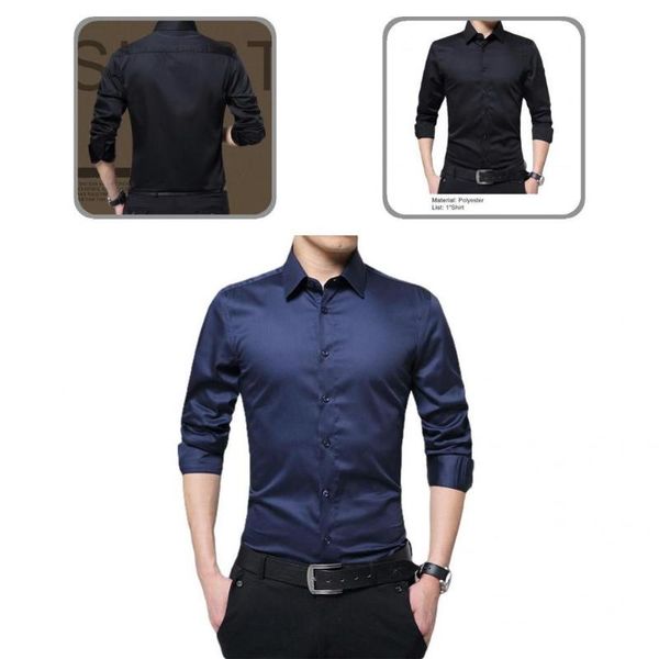 men's dress shirts cardigan fabulous solid color formal business shirt all match men single-breasted for daily wear, White;black
men's dress shirts cardigan fabulous solid color formal business shirt all match men single-breasted for daily wear, White;black