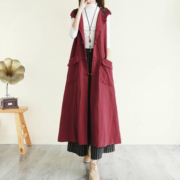 women's vests vintage ethnic hoodie long vest women big pocket handwork art plus size sleeveless jacket ladies colete, Black;white
women's vests vintage ethnic hoodie long vest women big pocket handwork art plus size sleeveless jacket ladies colete, Black;white