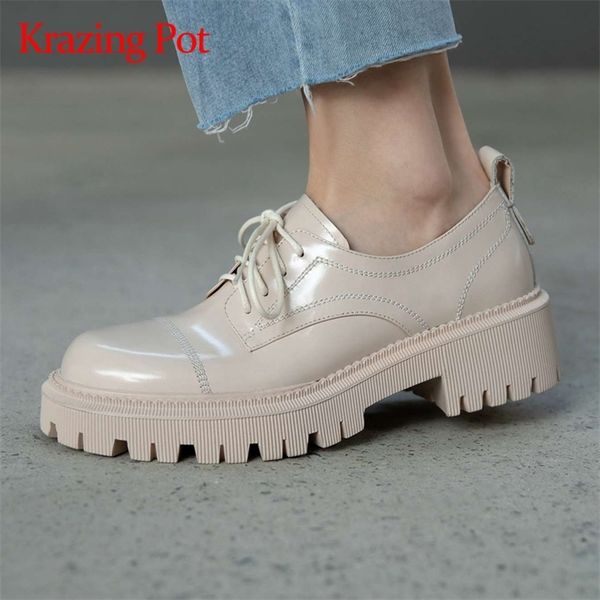krazing pot round toe thick bottom leisure shoes preppy style young lady daily wear simple design solid lace up women pumps l3f6 210408, Black
krazing pot round toe thick bottom leisure shoes preppy style young lady daily wear simple design solid lace up women pumps l3f6 210408, Black