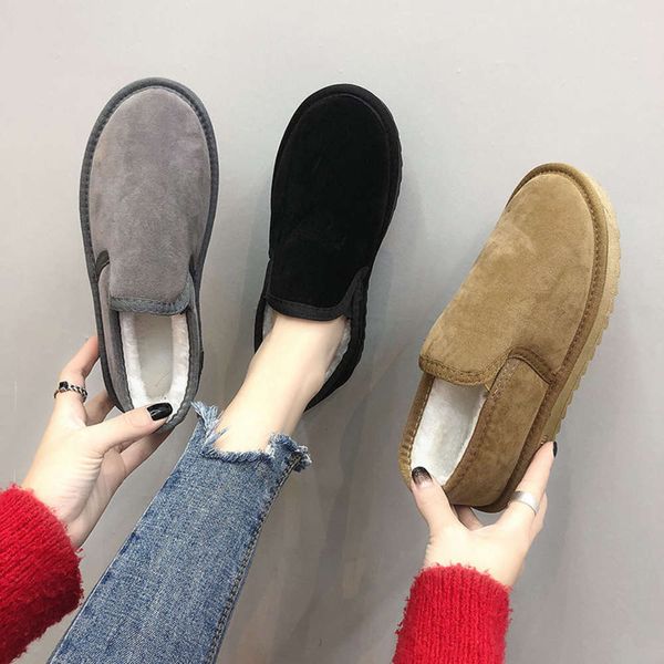 size 35-44 men's and women's cotton winter warm plush short tube snow boots versatile student couple bread shoes, Black
size 35-44 men's and women's cotton winter warm plush short tube snow boots versatile student couple bread shoes, Black