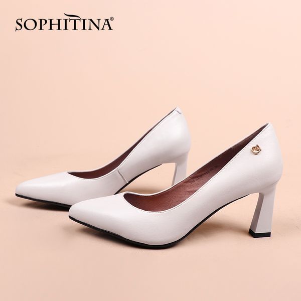 sophitina pumps women elegant beige metal decoration sheepskin leather shoes heels party wedding classics female shoes c939 210513, Black
sophitina pumps women elegant beige metal decoration sheepskin leather shoes heels party wedding classics female shoes c939 210513, Black