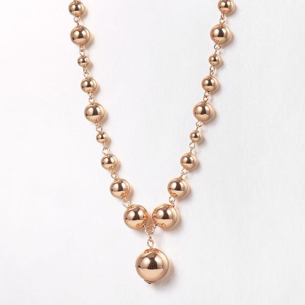 pendant necklaces 10mm wide round beaded charm necklace 585 rose gold ball bead link chains fashion jewelry gift for women men 59cm cn51, Silver
pendant necklaces 10mm wide round beaded charm necklace 585 rose gold ball bead link chains fashion jewelry gift for women men 59cm cn51, Silver