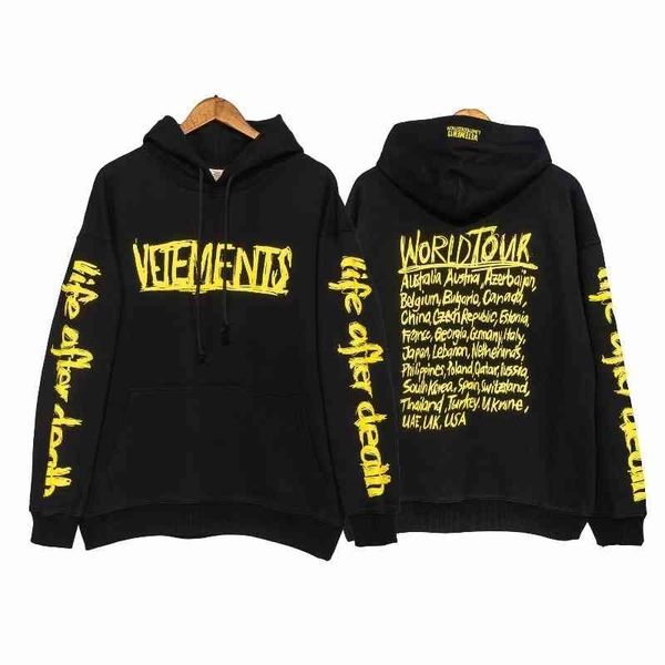 high street autumn and winter new vtm letter printed hoodie men's women's loose casual trend, Black
high street autumn and winter new vtm letter printed hoodie men's women's loose casual trend, Black