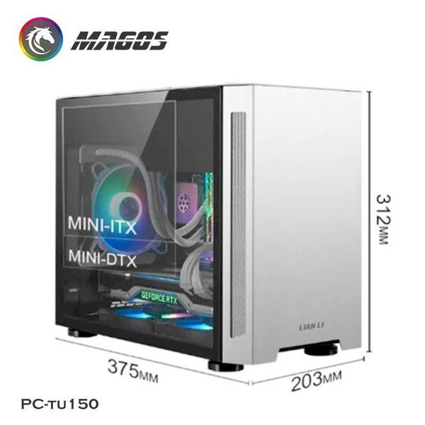tu150 mini computer chassis for itx/dtx motherboard,3 pci slots,portable and powerful fans & coolings
tu150 mini computer chassis for itx/dtx motherboard,3 pci slots,portable and powerful fans & coolings