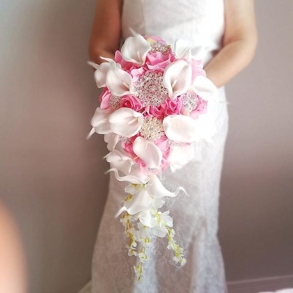 wedding flowers ceremony holding artificial natural pink rose with white calla lilies cascading bouquet ramos de quinceañera
wedding flowers ceremony holding artificial natural pink rose with white calla lilies cascading bouquet ramos de quinceañera