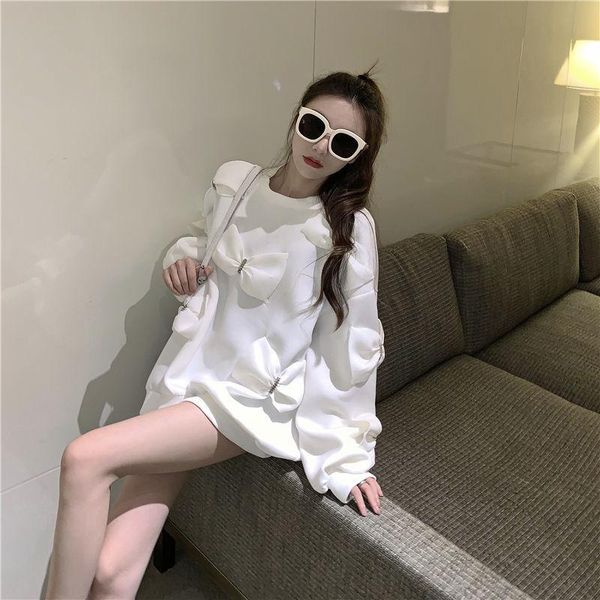 women's hoodies & sweatshirts 2021 autumn women french long sleeve 3d diamond bow decoration white casual loose ins fashion, Black
women's hoodies & sweatshirts 2021 autumn women french long sleeve 3d diamond bow decoration white casual loose ins fashion, Black