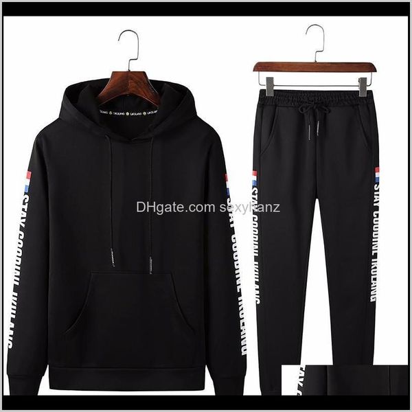 tracksuits apparel drop delivery 2021 fahion spring autumn sportswear fitness tracksuit men hoodies sets casual mens clothing 2 pc sweatshir, Gray
tracksuits apparel drop delivery 2021 fahion spring autumn sportswear fitness tracksuit men hoodies sets casual mens clothing 2 pc sweatshir, Gray