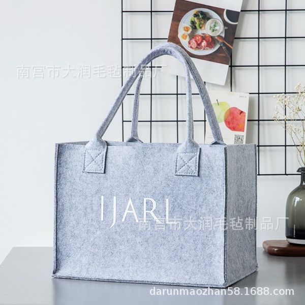 handbagsfelt handbag felt creative shopping bag fashion non-woven can be added, Silver
handbagsfelt handbag felt creative shopping bag fashion non-woven can be added, Silver