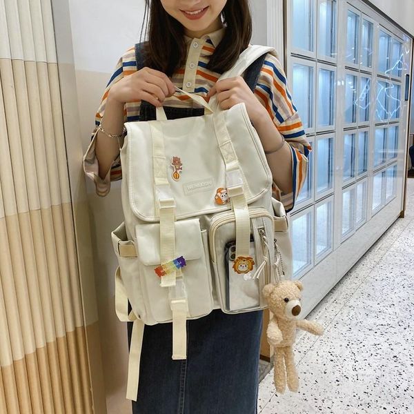 school bags summer harajuku style fashion women's backpack nylon waterproof student bag multi-pocket large-capacity travel backpacks
school bags summer harajuku style fashion women's backpack nylon waterproof student bag multi-pocket large-capacity travel backpacks