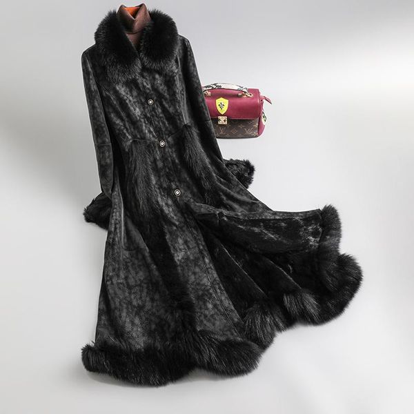 women's fur & faux 2021 medium long rabbitskin real natural coat with super big collar thick warm winter women, Black
women's fur & faux 2021 medium long rabbitskin real natural coat with super big collar thick warm winter women, Black
