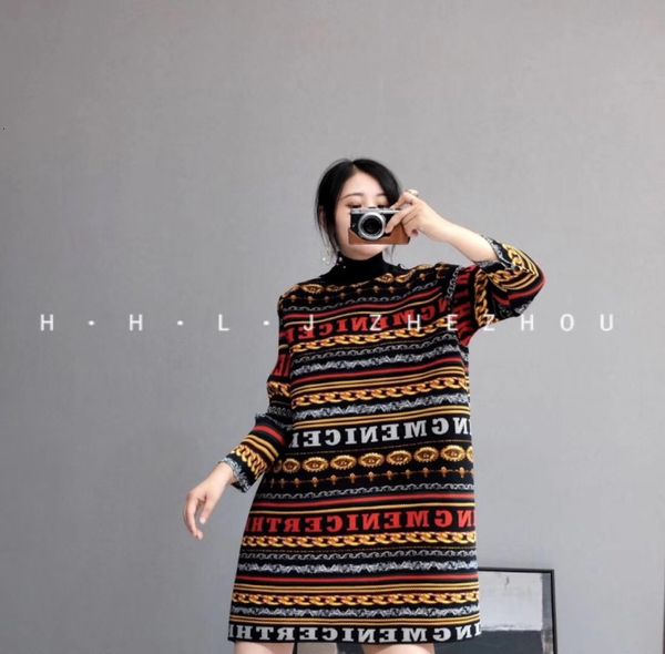knits miyake fashion fold retro print turtleneck long t-shirt, White