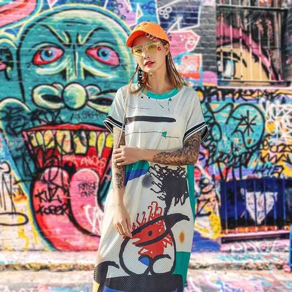 dresses european american trend spring and summer mid-length t-shirt student sports hole cloth skirt loose dress, Black;gray
dresses european american trend spring and summer mid-length t-shirt student sports hole cloth skirt loose dress, Black;gray
