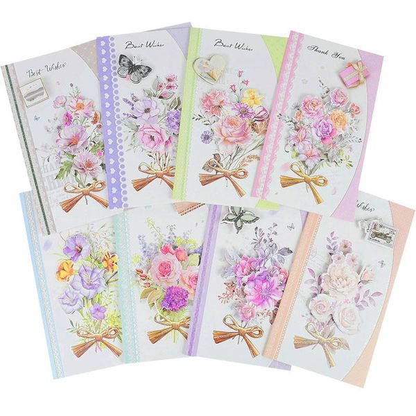 8pcs/set wishes paper card flower gift postcard wedding invitation greeting cards anniversary for birthday
8pcs/set wishes paper card flower gift postcard wedding invitation greeting cards anniversary for birthday