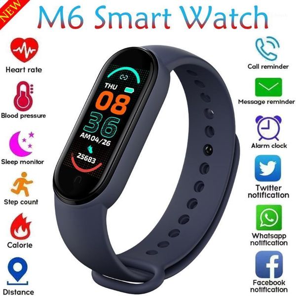 smart wristbands 2021 m6 watches sports watch for men and women heart rate blood pressure waterproof bracelets1
smart wristbands 2021 m6 watches sports watch for men and women heart rate blood pressure waterproof bracelets1